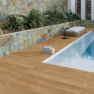 Porcelaine imitation bois DECKWOOD-OAK-23X120